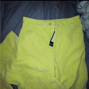 Nasty Gal bright green corduroy bell bottoms 🕺🪩